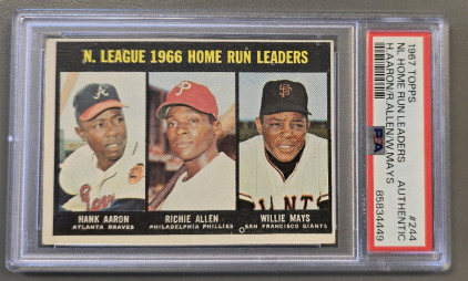 1967 Topps NL Home Run Leaders- PSA Authenticated No Grade