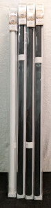 (4) GENIMO Cordless Blackout Roller Shades, (3) Black, 53"W x 72"L & (1) White, 51"W x 72"L