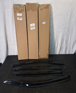 (3) 4-Piece Side Window Rain Deflector Sets For 2019-2023 Toyota RAV4