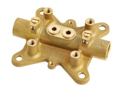(1) Signature Hardware 448006 Freestanding Tub Filler Rough-In Valve W/ Stops<br/>