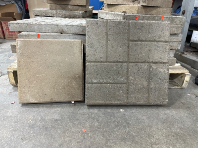 (12) 12&rdquo;X12&rdquo; Pavers (22) 15.5&rdquo;X15.5&rdquo; Pavers
