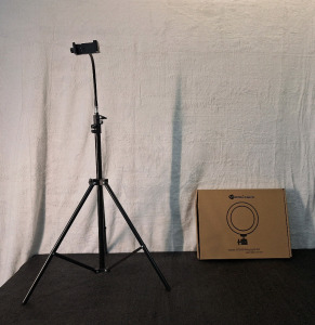 (1) Cell Phone Holder Tripod & (1) Yesker 10" Ring Light Set