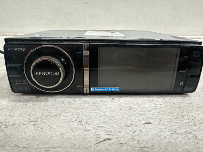 (1) Kenwood KIV-BT901 Radio, (1) Kenwood Sirius I/F Box, and Antenna, (1) Unitest GFI Circuit Tester, and (1) Nikon One Touch Camera.