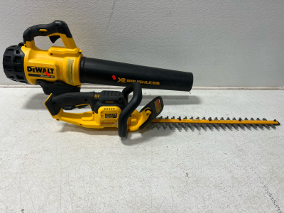 Cordless DeWalt 22&rdquo; hedge trimmer, Cordless DeWalt Handheld Blower