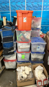 Very Large Assortment of Green Ceramics & Crafts Materials