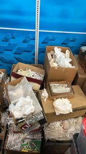 Very Large Assortment of Green Ceramics & Crafts Materials