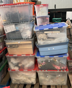 Very Large Assortment of Green Ceramics & Crafts Materials