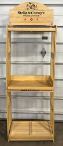 4-Tier Stella & Chewy&rsquo;s Display Shelf 13 1/4&rdquo;x26&rdquo;x79&rdquo;