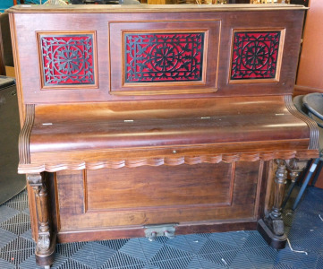 Harrington Co Dark Wood Wall Piano