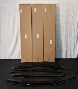 (3) 4-Piece Side Window Rain Deflector Sets For 2016-2022 Toyota Tacoma Double Cab
