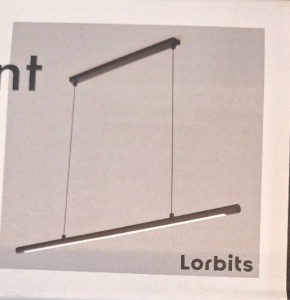 (1) Lorbits - Mercury Pendant Light, Matte Black Finish