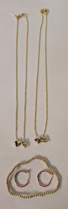 (5) Pieces Of Cosmetic Jewelry, (2) Necklaces, (1) Bracelet & (1) Pair Of Earrings