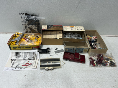 Box of model cars