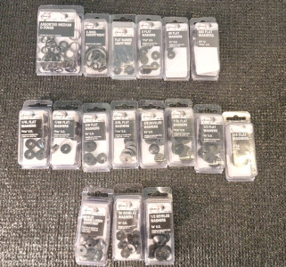 (17) Assorted Packs Of Danco O-Rings, Flat Washers & Beveled Washers