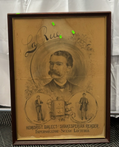Mid-Late 19th Century &ldquo;La Rue&rdquo; Advertisement With Frame 2&rsquo;Wx32&rdquo;H