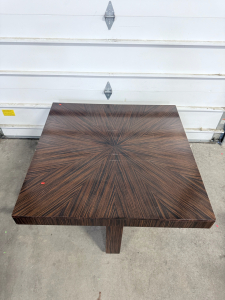 (1) Wooden Large Square Table 44&rdquo;x44&rdquo;