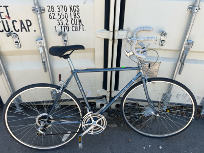 Grey Nishiki bike