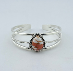 (1) Oyster Copper Turquoise Bracelet