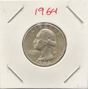 1964 D Washington Quarter, 90% Silver, Denver Mint Mark