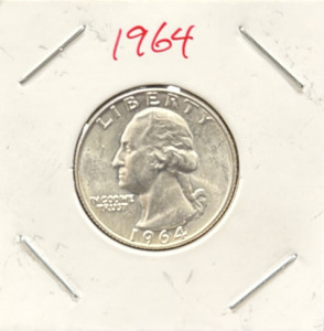 1964 Washington Quarter, 90% Silver, Philadelphia Mint