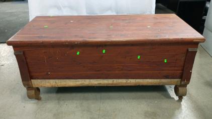 Vintage Stewart Safe Seal Cedar Chest W/ Key