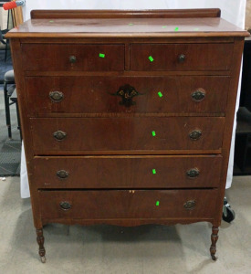 Sterling Antique Wood Dresser Dark Stain 46x39x20