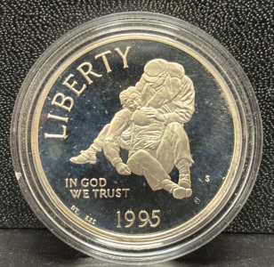 1995 United States Mint Civil War Commemorative Coin, One Dollar, S Mint Mark