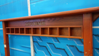 Large Wooden Work Bench/ Reloading Bench and with Drawers and Cubbies - 5