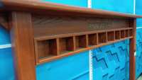 Large Wooden Work Bench/ Reloading Bench and with Drawers and Cubbies - 7