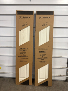 (2) Jeld Wen 2 Door Bifold Set Closet Doors