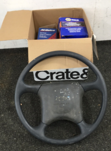 Chevrolet Steering wheel, Box Of Car Parts