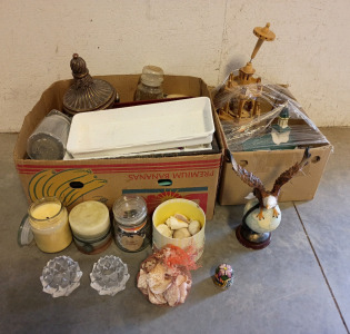 Candles, Eagle And Globe Statue, Wooden Decor, And More!