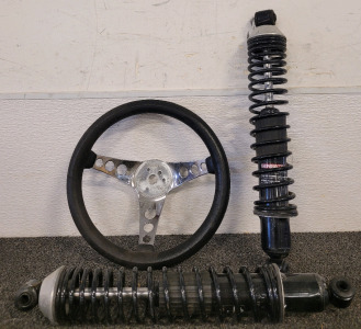 Monroe Sensa-Trac Shock Absorbers And The 500 Superior Performance Products Vintage Steering Wheel