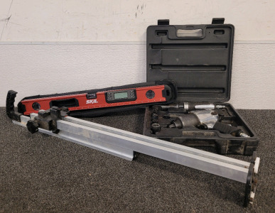 Ingersoll Rand Air Impact Tools, Skil Digital Level, And Zozen Drywall Cutting Tool