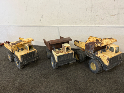 (3) Tonka Dump Trucks