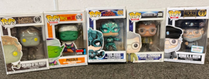 Pop Funko Figures including Piccolo from Dragon Ball Z, Yon- Rogg, And Much More
