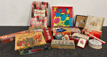 Vintage Games And Boxes, And Vintage Cigar Boxes And So Much More.