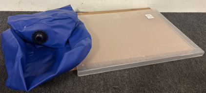 (2) 24x18&rdquo; Corner Edge Acrylic Cutting Boards & 29 Gallon Blue Water Storage Bladder.