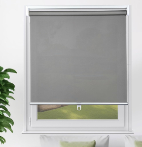 New Amazon - YCUHEN (5) Grey 27x72&rdquo; Cordless Roller Shades Pull Down Window Blinds Room Darkening Rolled Up Shades With Push-Pull Rod.
