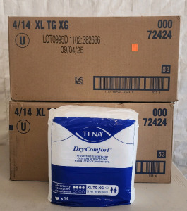 (2) Boxes Of 56 XL Tena Dry Comfort Protective Underwear!!