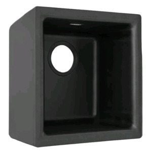 Elkay Quartz Classic ELG1616BK0 Black Single Bowl Dual Mount Bar Sink