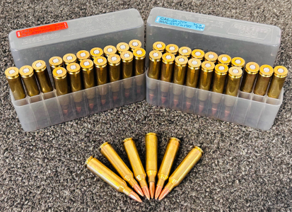 (40) Rounds Of 22-250 REM Rifle Cartridges