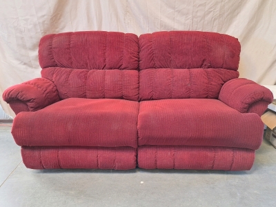 Red La-z-boy 2 Person Recliner Couch