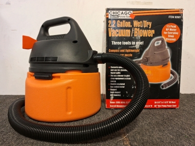 Chicago Electric 2.2 Gallon. Wet/Dry Vacuum/ Blower