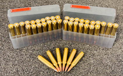 (40) Rounds Of 22-250 REM Rifle Cartridges