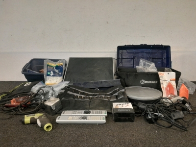 Sony S-Master Digital Amplifier, (2) Sony Speaker Bases, Hydrometer Test Kit, TV Remotes, Ryobi Screwdriver, Variety Of Tools & More