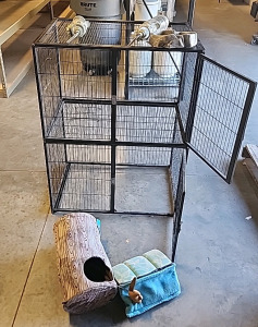 Pet Cage, Hamster/Rabbit Water Bottles And Toys