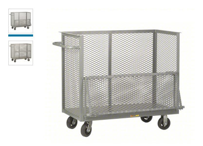 LITTLE GIANT Drop-Gate Box Truck: 3,600 Lb Load Capacity, 54 in x 24 in x 47 in, Flat