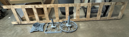 11&rsquo; Homemade Ladder, Blue Tree Stand, (2) Umbrella Stands.