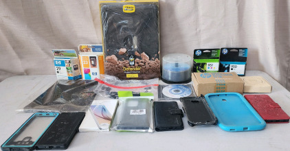 HP Inkjet Printer Cartridges 23,29,950,951, Otterbox Defender For IPad Pro 2nd Gen, Wireless Phone Charger, Miscellaneous Phone Cases, And More!